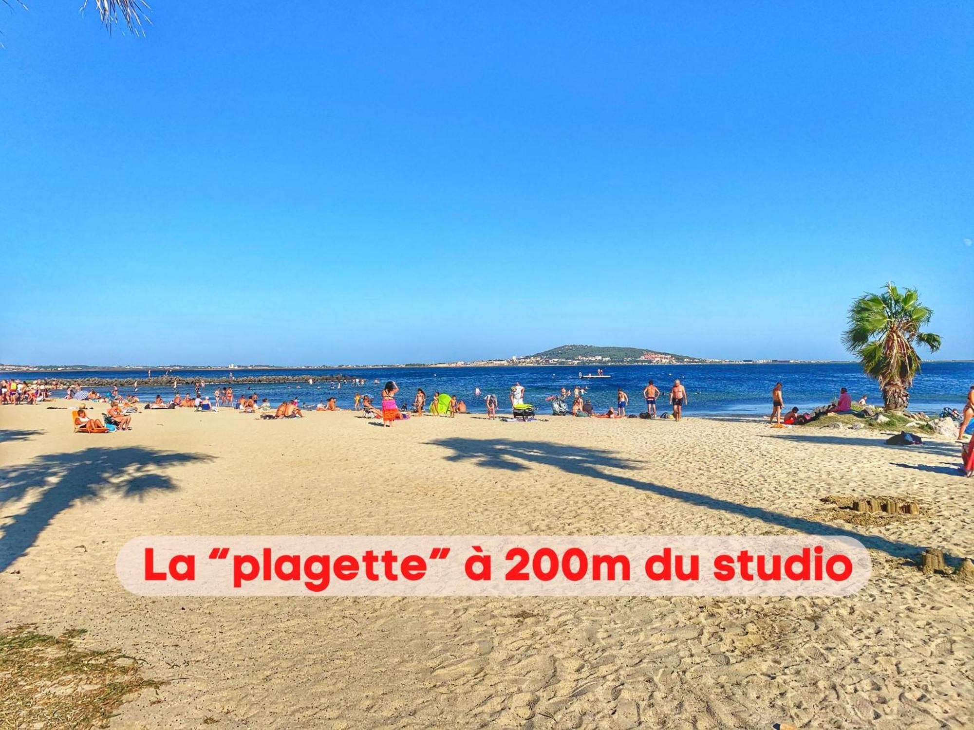 Charmant Studio Climatise A 200M De La Plage Mèze Exterior foto
